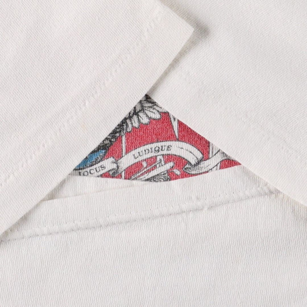 90'S Stedman NBA Chicago Bulls Michael Jordan sports print T-shirt, Made in USA, Men's size M equivalent, Vintage cotton white type Vintage Second Hand