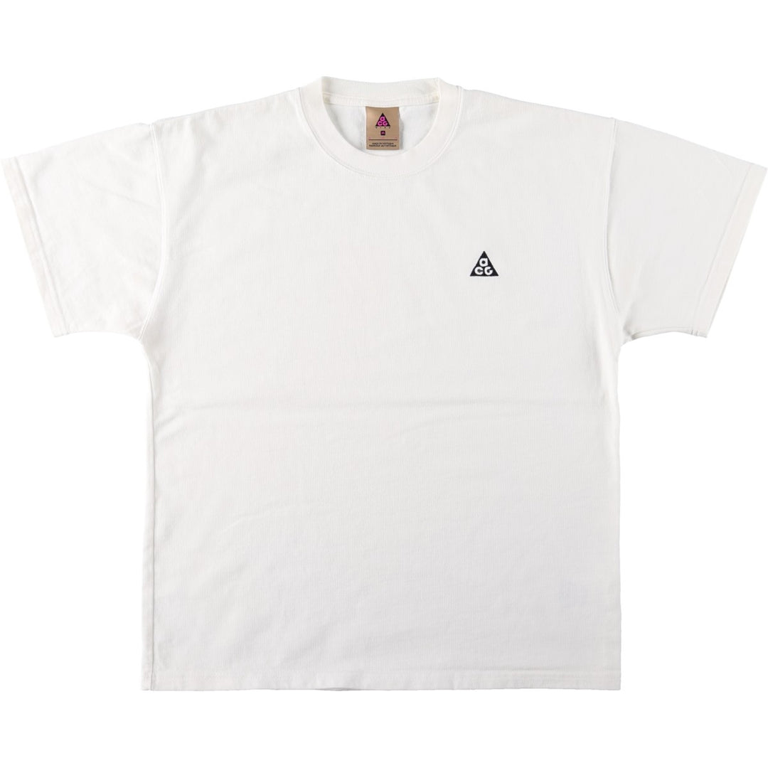 Nike ACG One-Point Logo T-Shirt, Men's Size M (approx.) cotton white type Vintage Second Hand