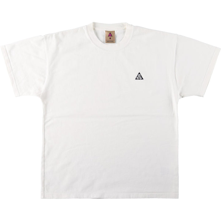 Nike ACG One-Point Logo T-Shirt, Men's Size M (approx.) cotton white type Vintage Second Hand