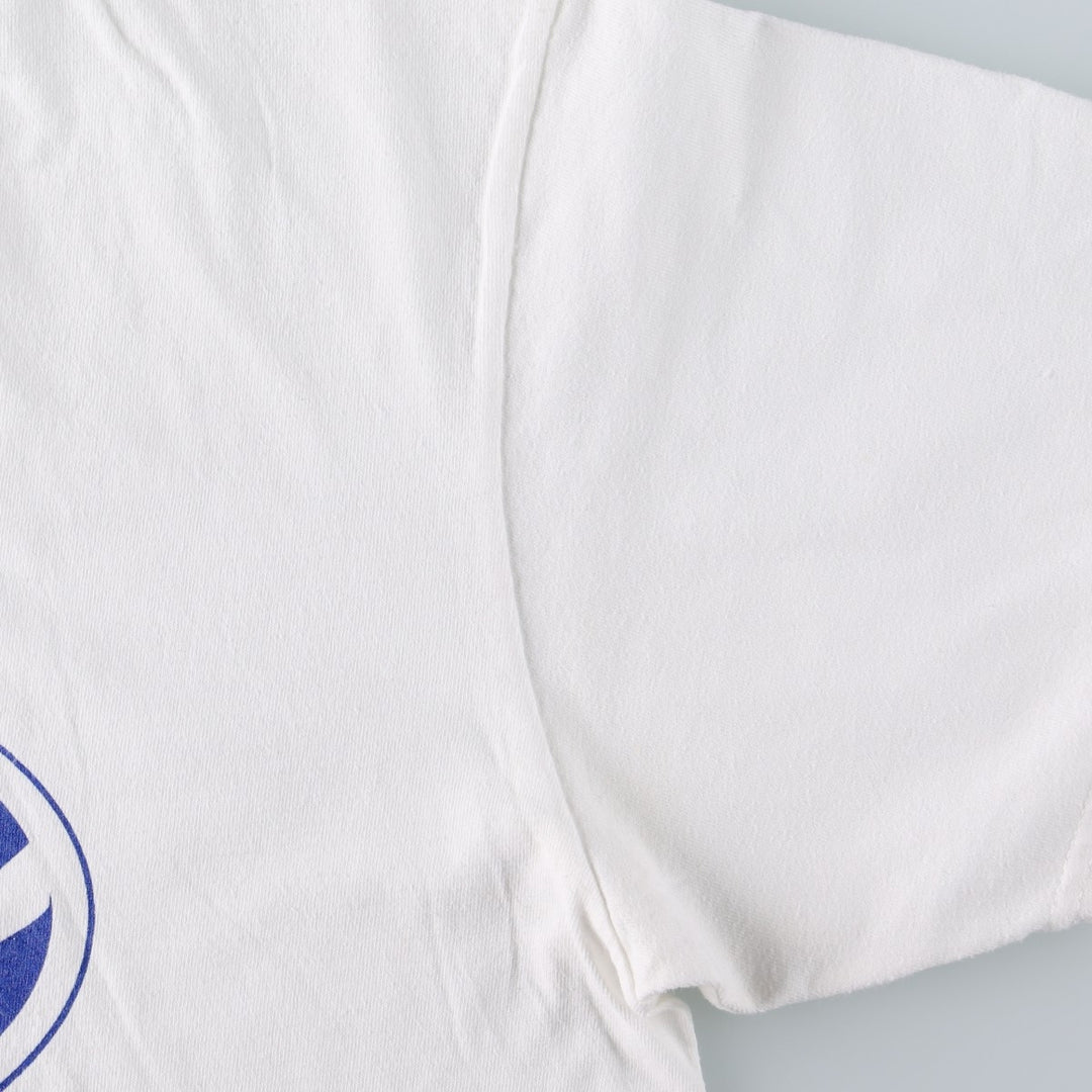 Nike logo print T-shirt, size L for men cotton white type Vintage Second Hand