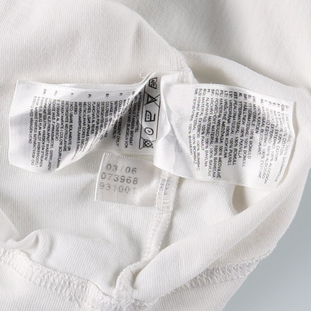 2000'S Adidas logo T-shirt, men's size L (approx.) cotton white type Vintage Second Hand