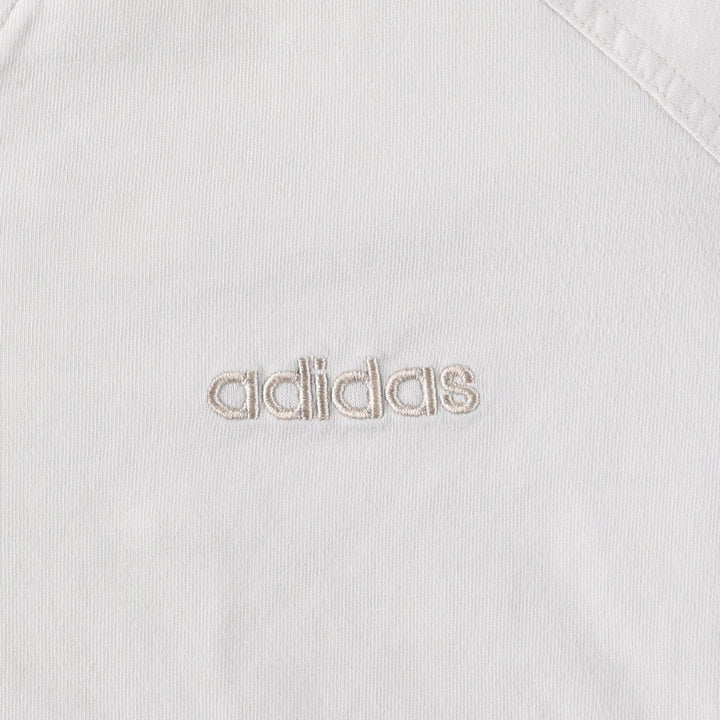 2000'S Adidas logo T-shirt, men's size L (approx.) cotton white type Vintage Second Hand