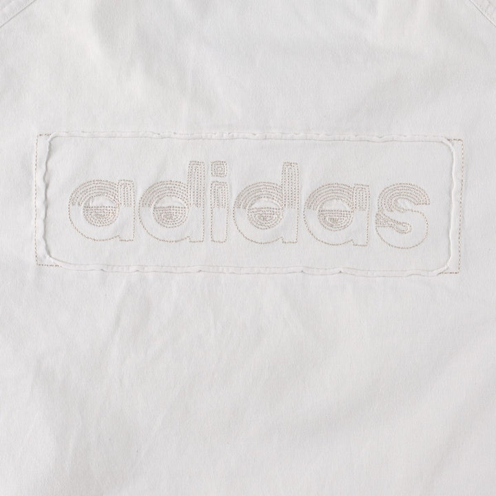 2000'S Adidas logo T-shirt, men's size L (approx.) cotton white type Vintage Second Hand