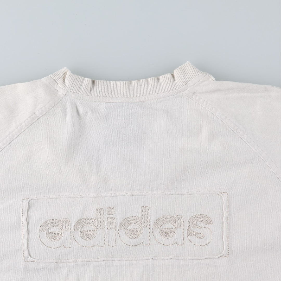 2000'S Adidas logo T-shirt, men's size L (approx.) cotton white type Vintage Second Hand