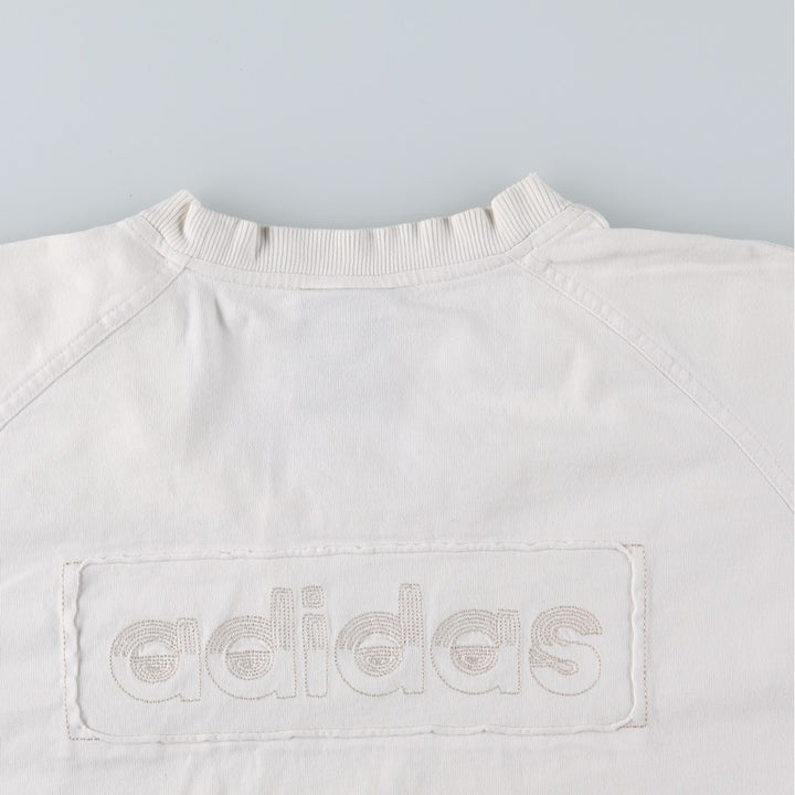 2000'S Adidas logo T-shirt, men's size L (approx.) cotton white type Vintage Second Hand