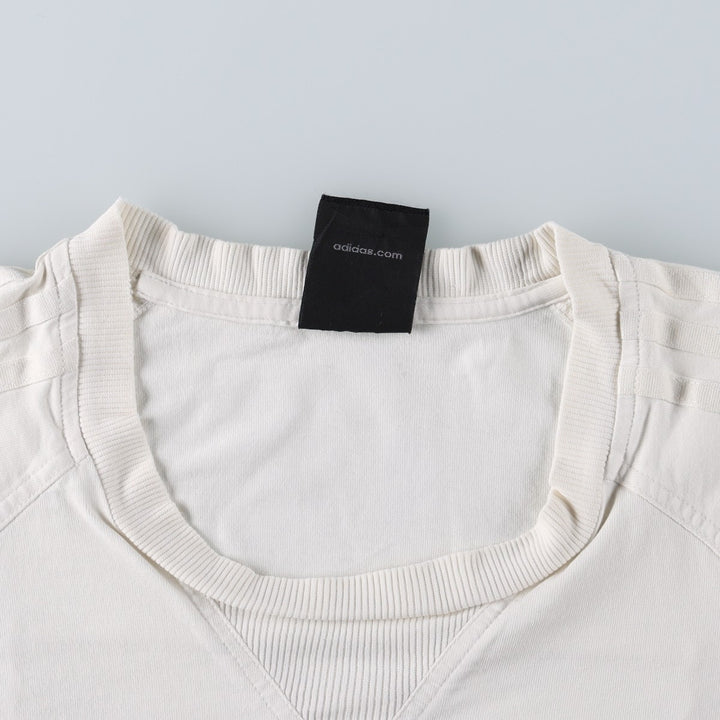 2000'S Adidas logo T-shirt, men's size L (approx.) cotton white type Vintage Second Hand