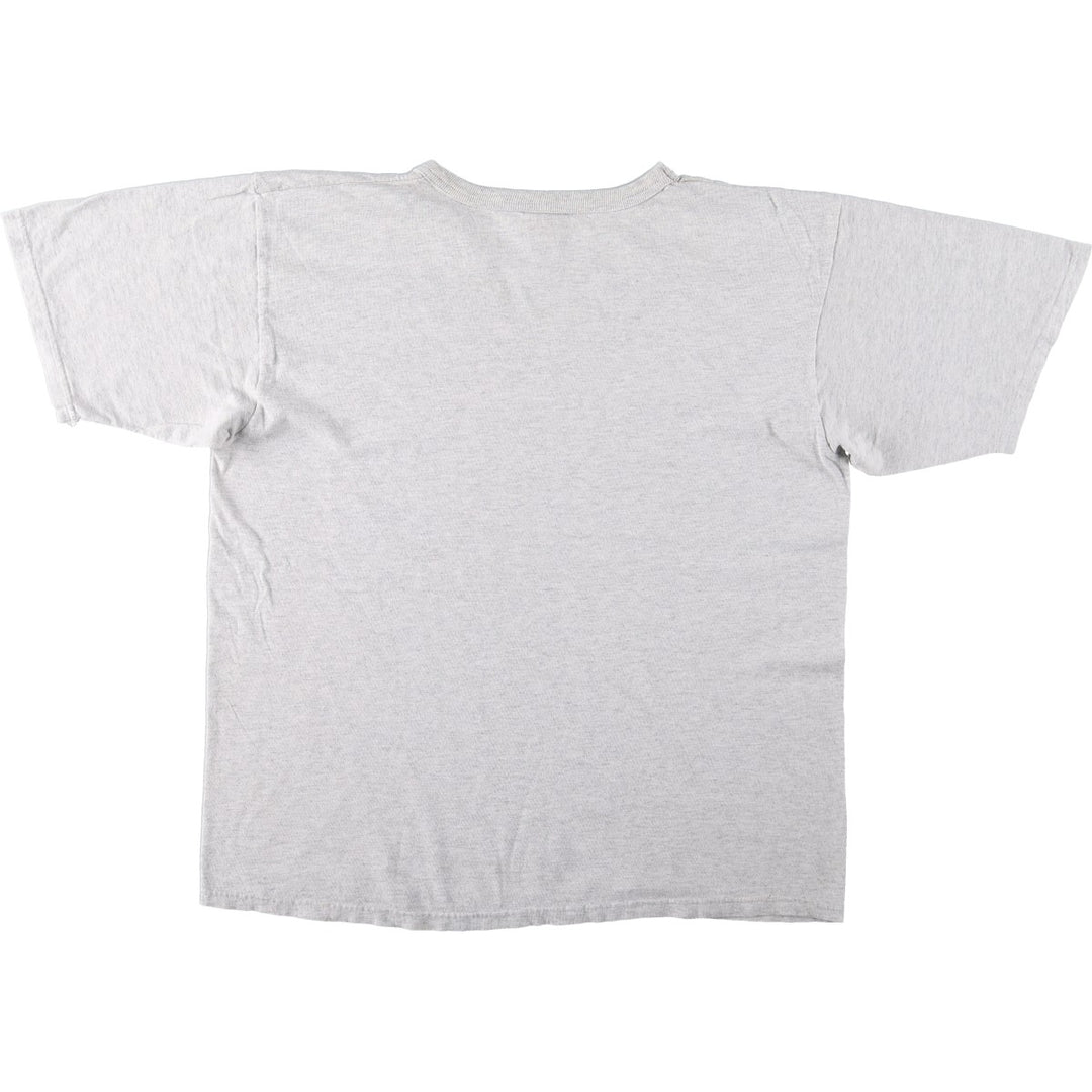 Champion logo print t-shirt, men's size L (approx.) cotton gray type Vintage Second Hand