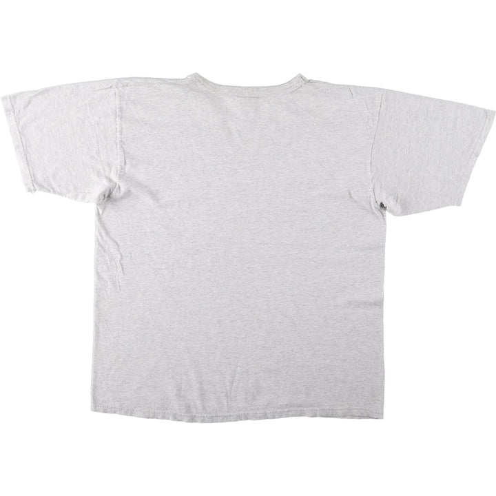 Champion logo print t-shirt, men's size L (approx.) cotton gray type Vintage Second Hand