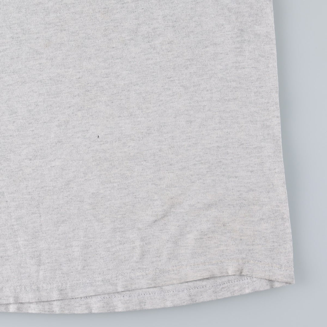 Champion logo print t-shirt, men's size L (approx.) cotton gray type Vintage Second Hand