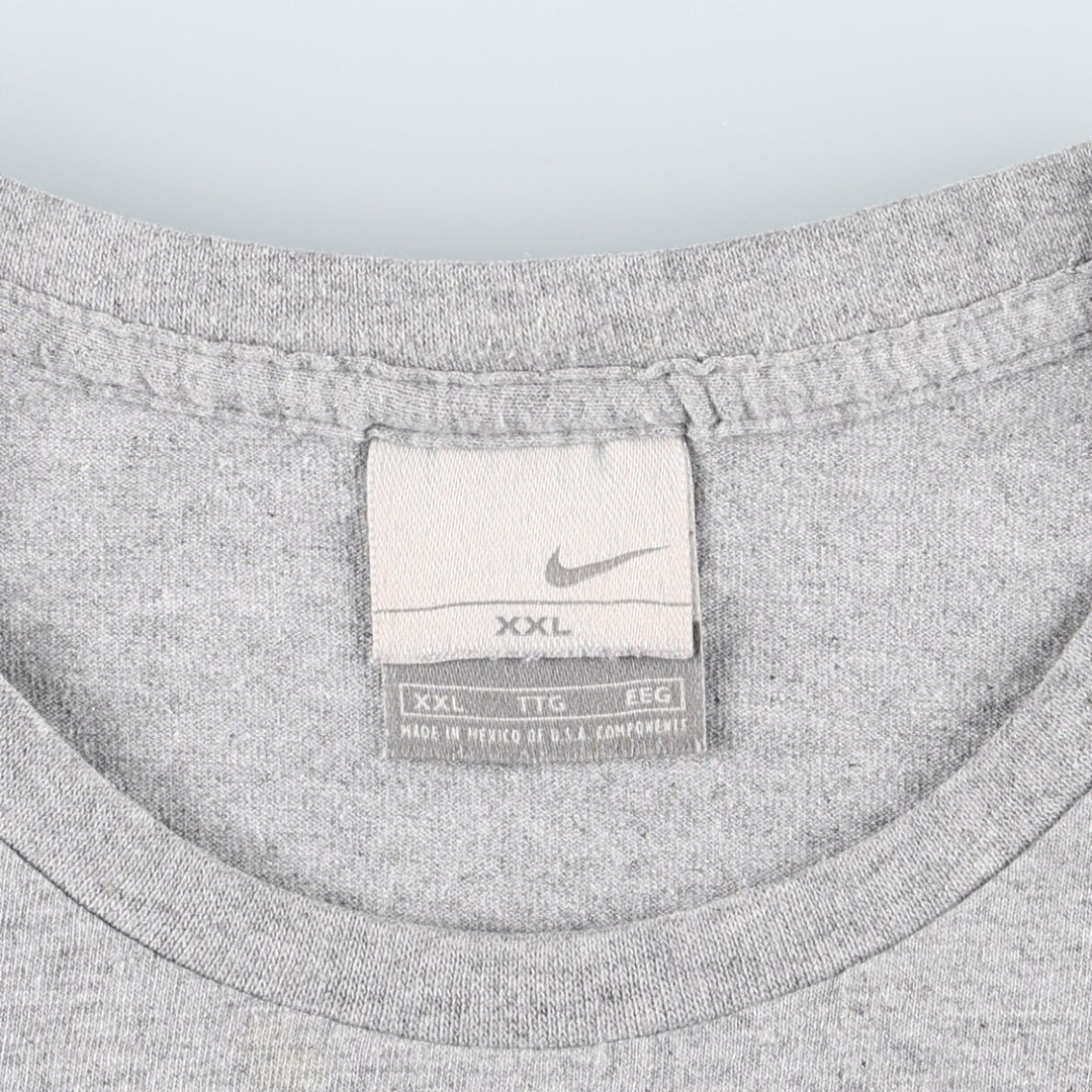 2000'S Nike One-Point Logo T-Shirt, Men's XXL cotton gray type Vintage Second Hand