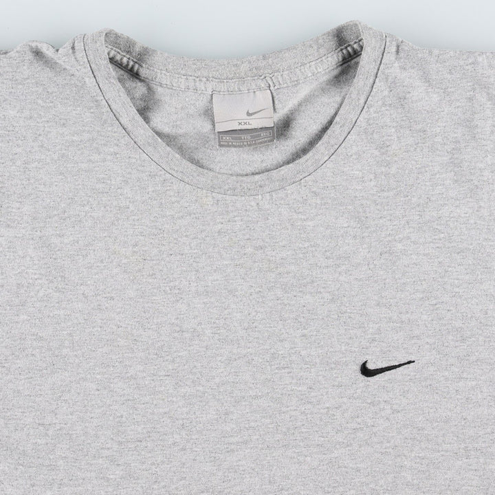 2000'S Nike One-Point Logo T-Shirt, Men's XXL cotton gray type Vintage Second Hand