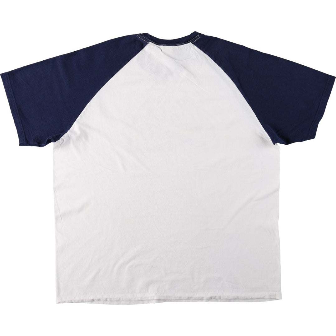 Nike AIR logo print T-shirt, men's size XL (approx.) cotton white type Vintage Second Hand