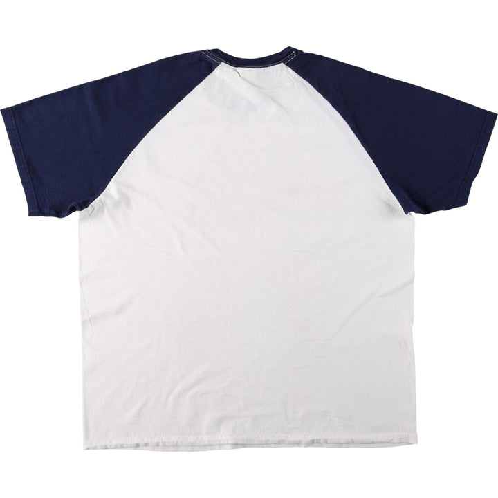 Nike AIR logo print T-shirt, men's size XL (approx.) cotton white type Vintage Second Hand