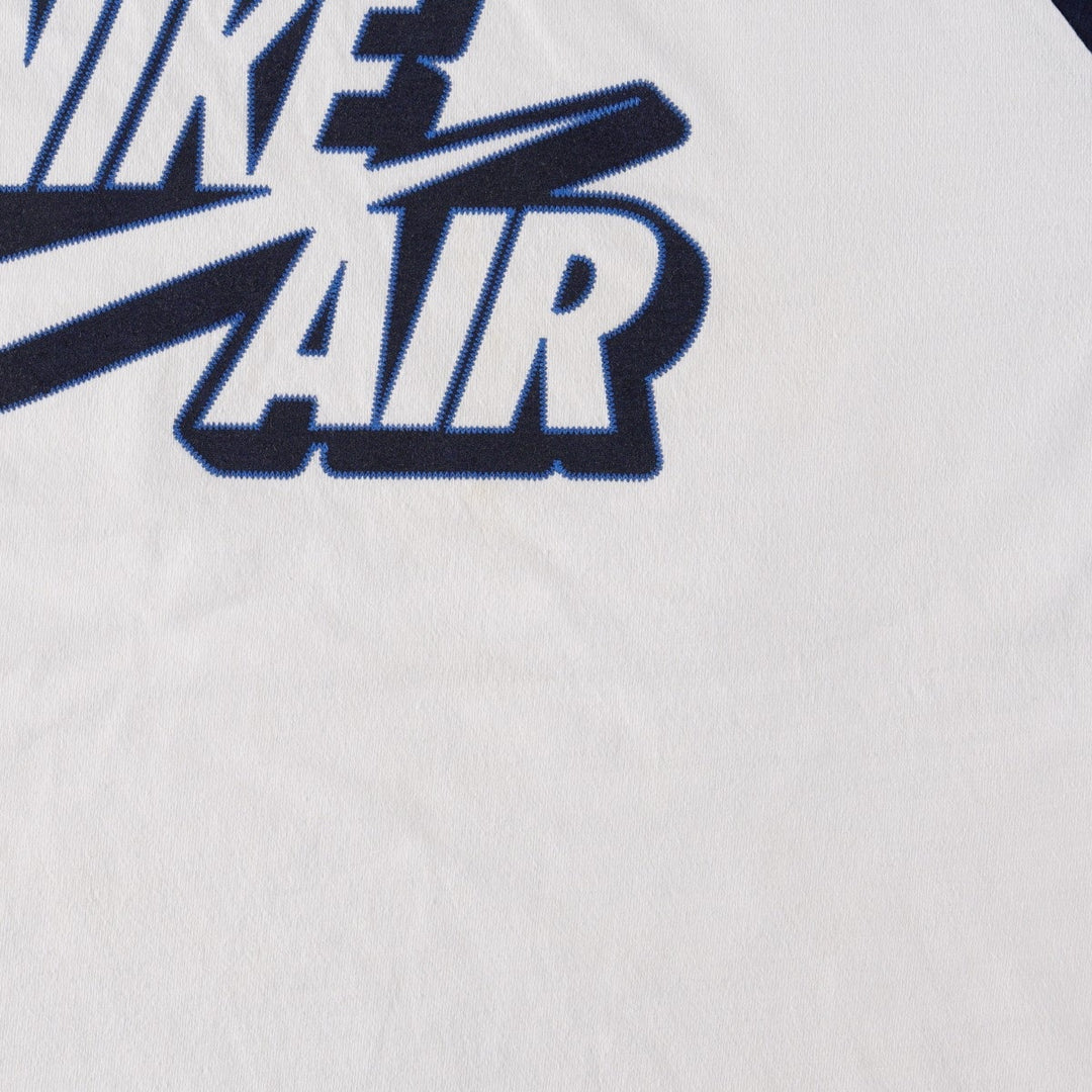 Nike AIR logo print T-shirt, men's size XL (approx.) cotton white type Vintage Second Hand