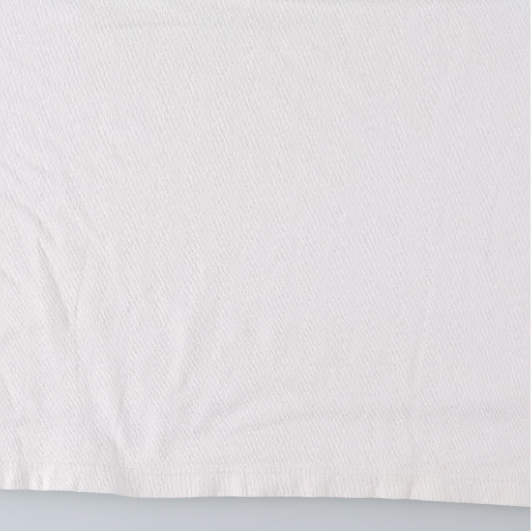 Adidas logo print T-shirt, made in USA, men's size L (approx.) cotton white type Vintage Second Hand