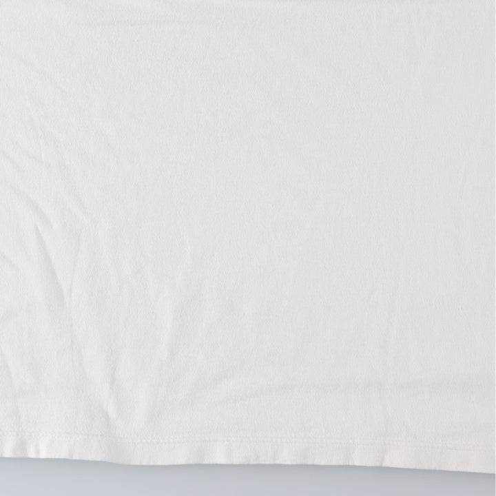 Adidas logo print T-shirt, made in USA, men's size L (approx.) cotton white type Vintage Second Hand