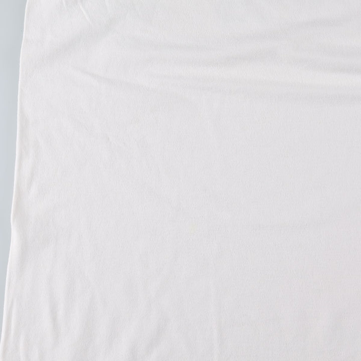 Adidas logo print T-shirt, made in USA, men's size L (approx.) cotton white type Vintage Second Hand