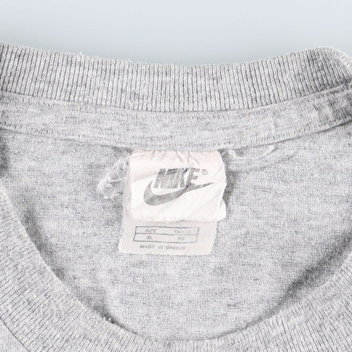 ~90'S Nike sports print t-shirt, men's size XL equivalent, vintage. cotton gray type Vintage Second Hand