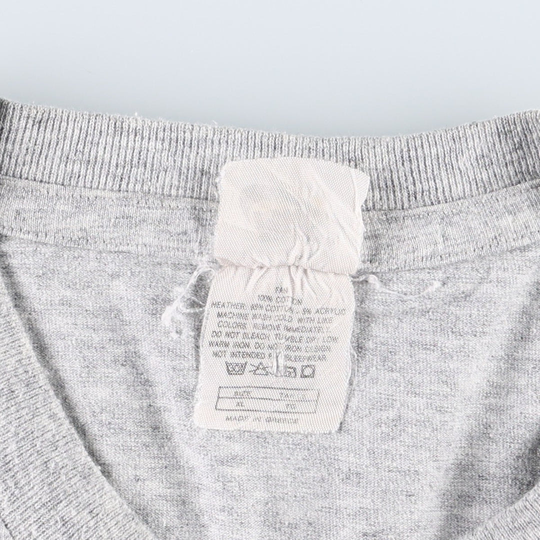 ~90'S Nike sports print t-shirt, men's size XL equivalent, vintage. cotton gray type Vintage Second Hand
