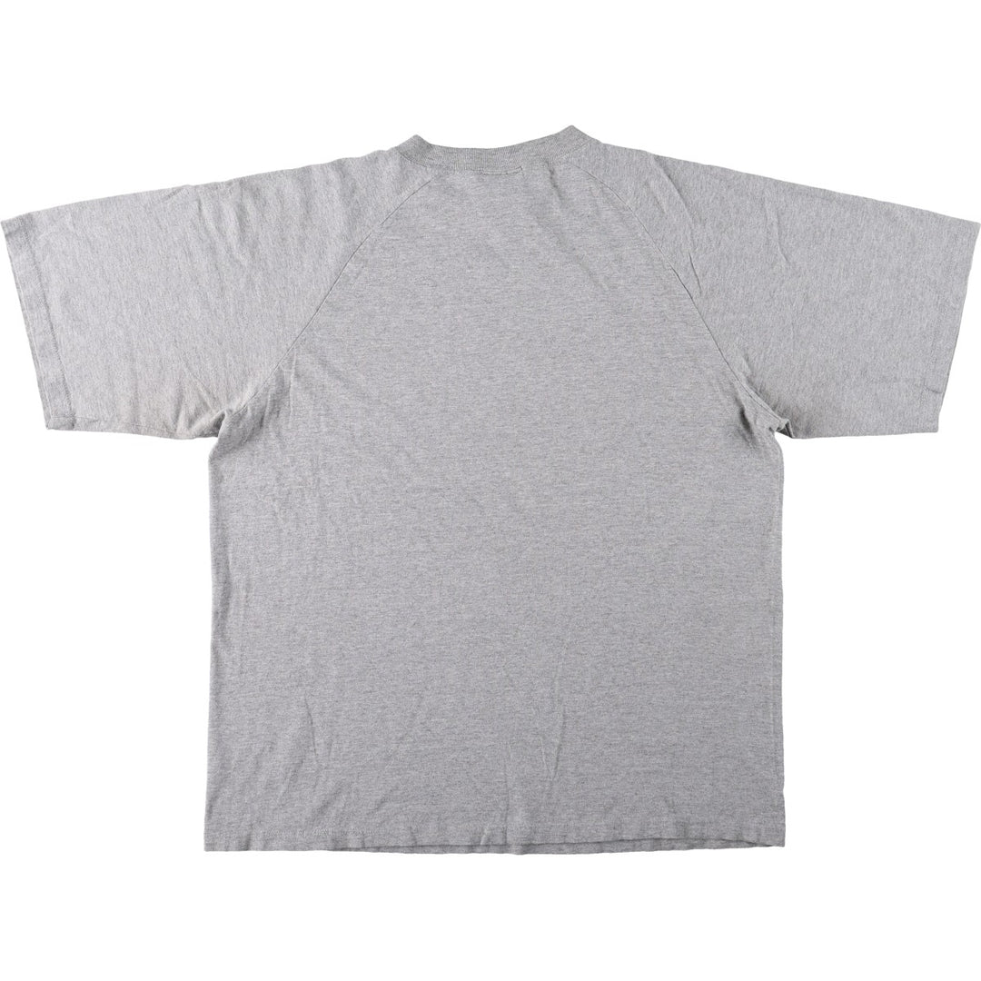 Adidas logo print T-shirt, made in USA, men's size L (approx.) cotton gray type Vintage Second Hand