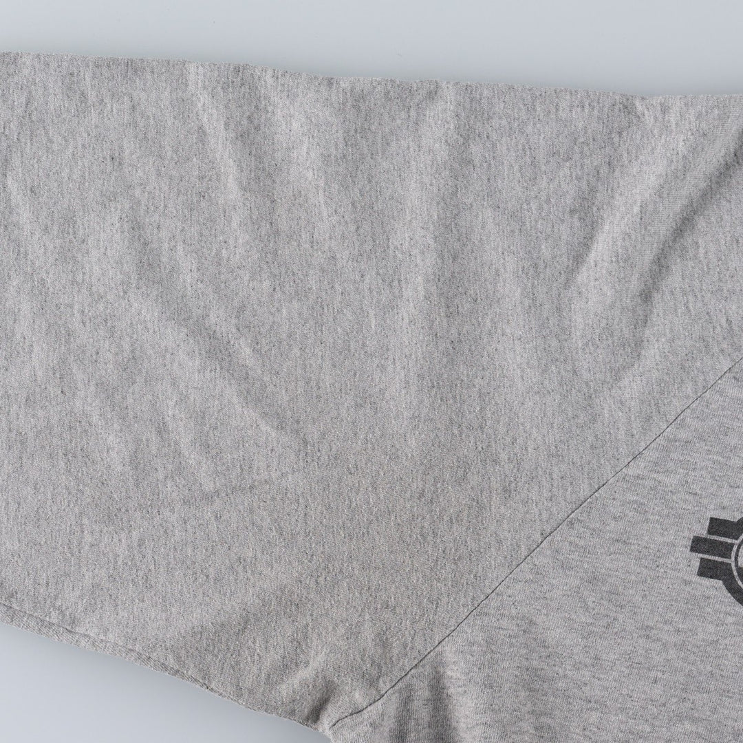 Adidas logo print T-shirt, made in USA, men's size L (approx.) cotton gray type Vintage Second Hand