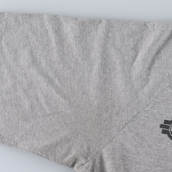 Adidas logo print T-shirt, made in USA, men's size L (approx.) cotton gray type Vintage Second Hand