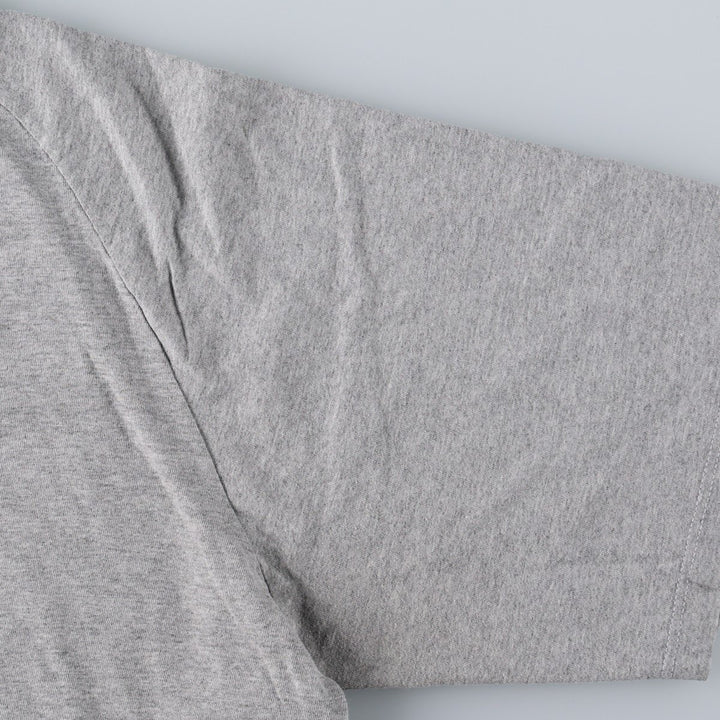 Adidas logo print T-shirt, made in USA, men's size L (approx.) cotton gray type Vintage Second Hand
