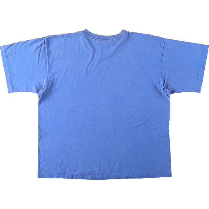 90'S Nike Silver Tag Logo Print T-Shirt Made in USA Men's L Size Vintage cotton blue type Vintage Second Hand