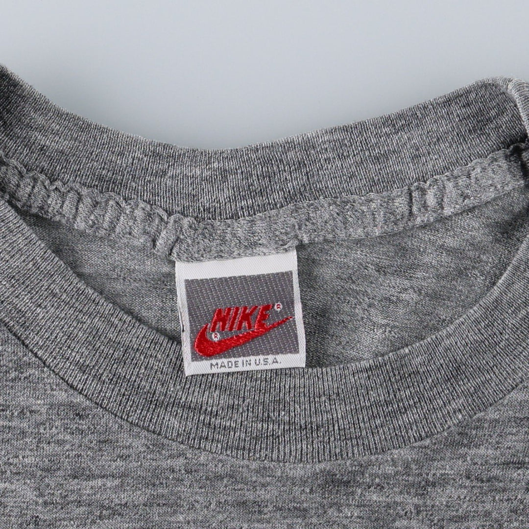 90'S Nike Silver Tag Sport Print T-Shirt, Made in USA, Men's XXL equivalent, Vintage unclear gray type Vintage Second Hand