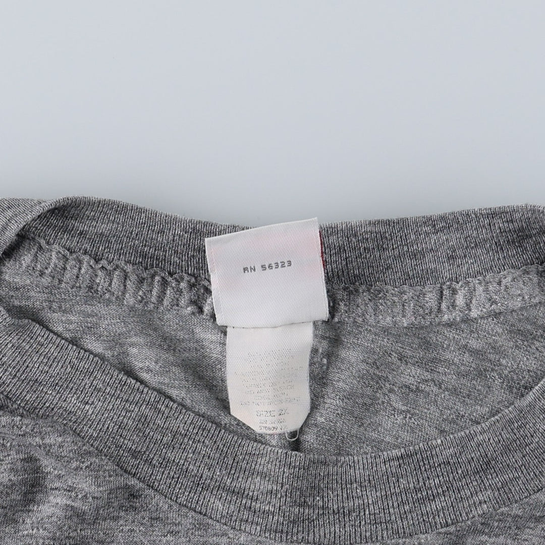 90'S Nike Silver Tag Sport Print T-Shirt, Made in USA, Men's XXL equivalent, Vintage unclear gray type Vintage Second Hand