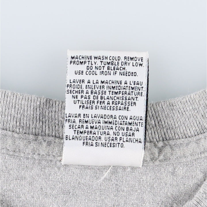 Vintage 80s-90'S Adidas logo print T-shirt, Made in USA, Men's Medium cotton gray type Vintage Second Hand