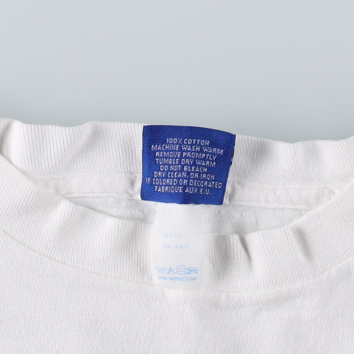 90'S Umbro Blue Tag Sport Print T-Shirt, Made in USA, Men's XL (approx.) Vintage cotton white type Vintage Second Hand