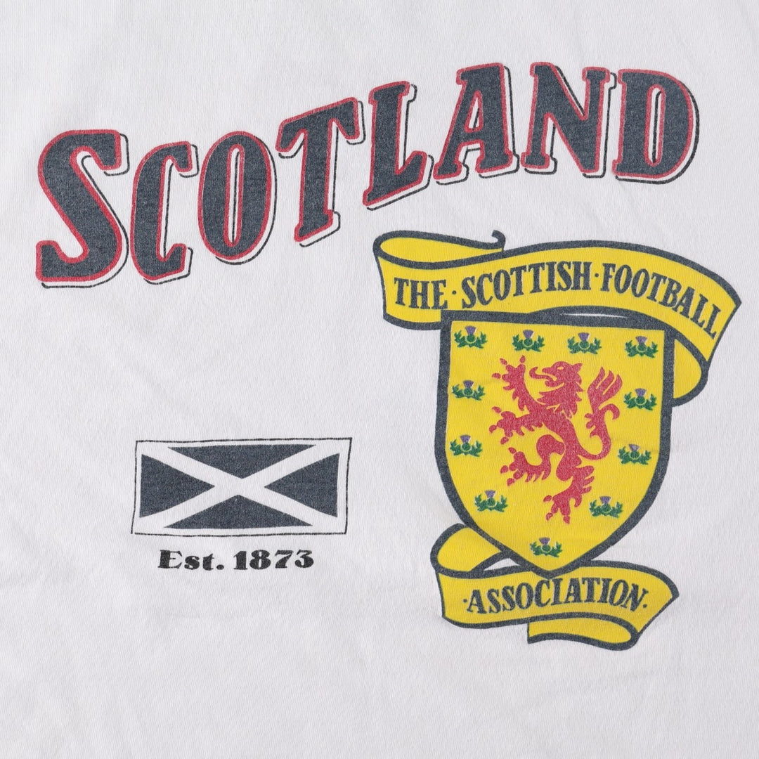 90'S Umbro Blue Tag Sport Print T-Shirt, Made in USA, Men's XL (approx.) Vintage cotton white type Vintage Second Hand