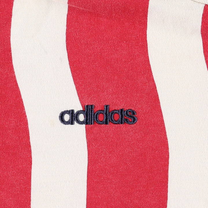 90'S Adidas USA National Team Striped Pattern Sports T-Shirt, Men's XL (approx.), Vintage cotton red type Vintage Second Hand