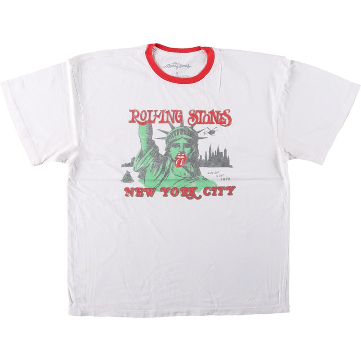 The Rolling Stones Band T-Shirt, Men's Size Small cotton white type Vintage Second Hand