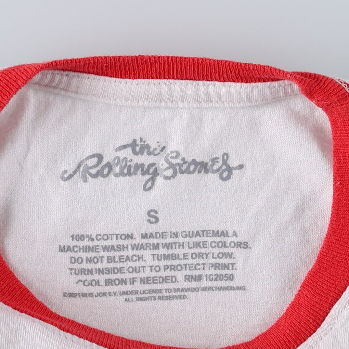 The Rolling Stones Band T-Shirt, Men's Size Small cotton white type Vintage Second Hand