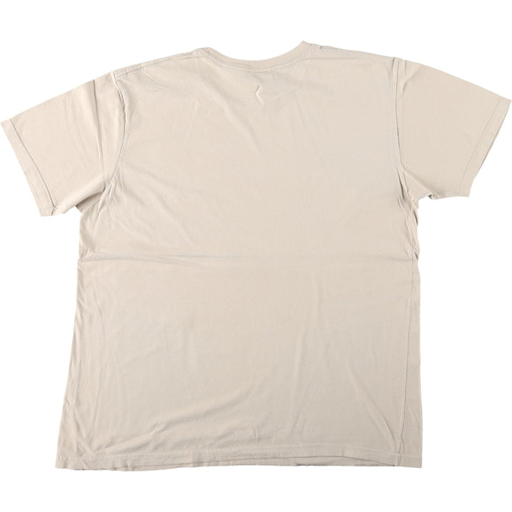 THE BEATLES Band T-shirt, Men's M size unclear Beige type Vintage Second Hand