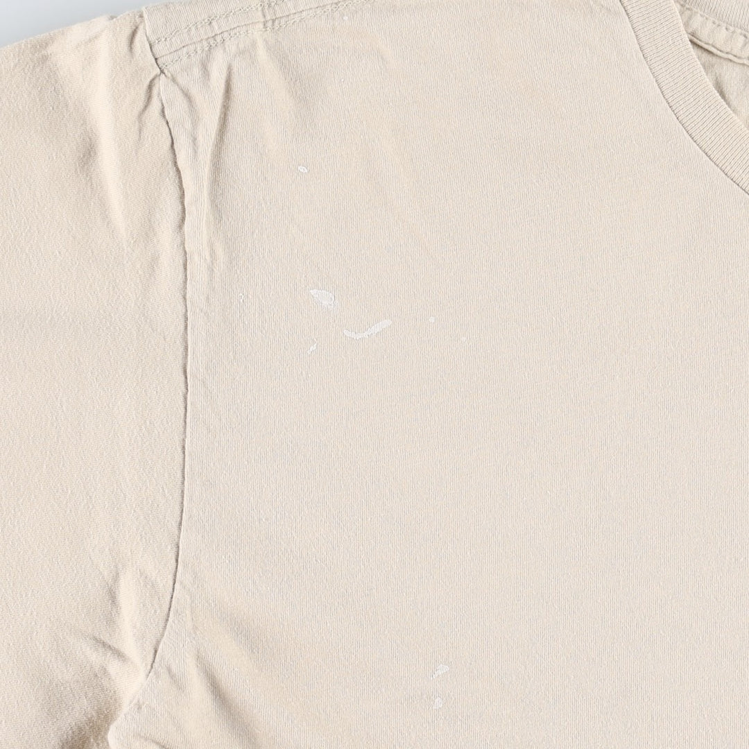 THE BEATLES Band T-shirt, Men's M size unclear Beige type Vintage Second Hand