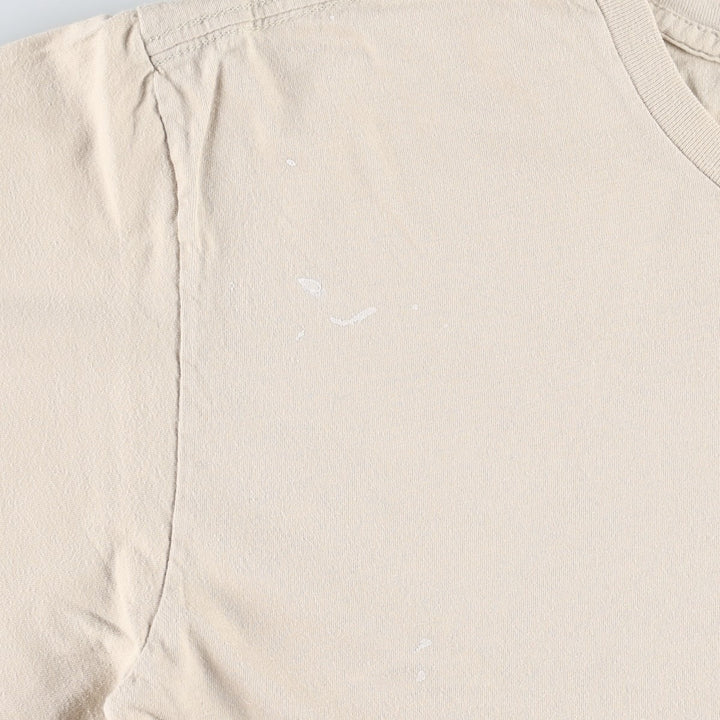 THE BEATLES Band T-shirt, Men's M size unclear Beige type Vintage Second Hand