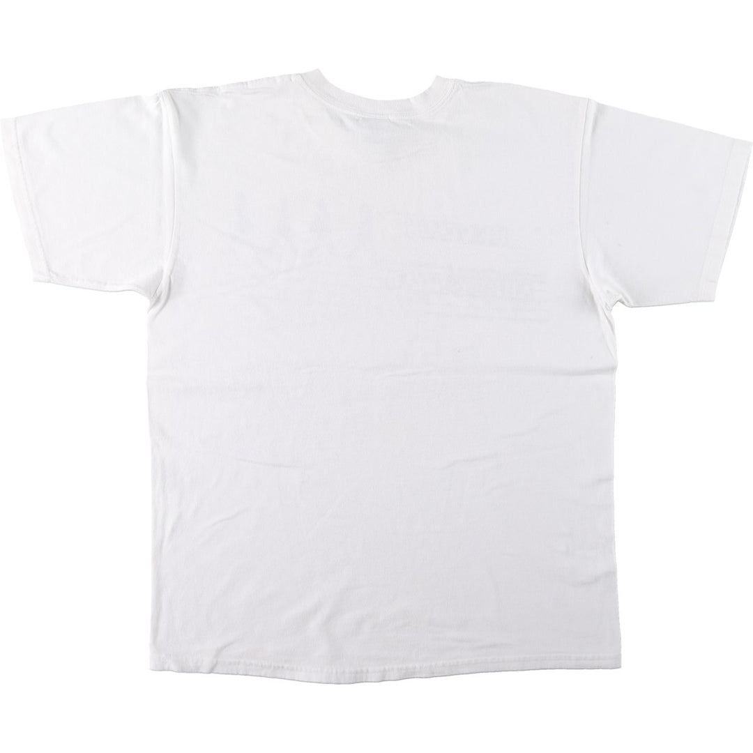 THE BEATLES Band T-shirt, Men's L size cotton white type Vintage Second Hand