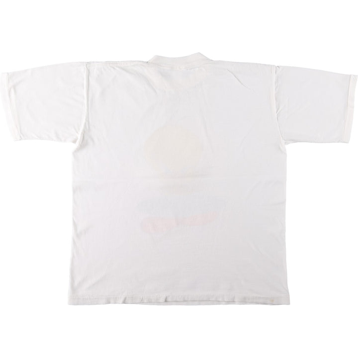 COMFORTEES LOONEY TUNES Tweety Character Print T-Shirt (Men's XL equivalent) cotton white type Vintage Second Hand