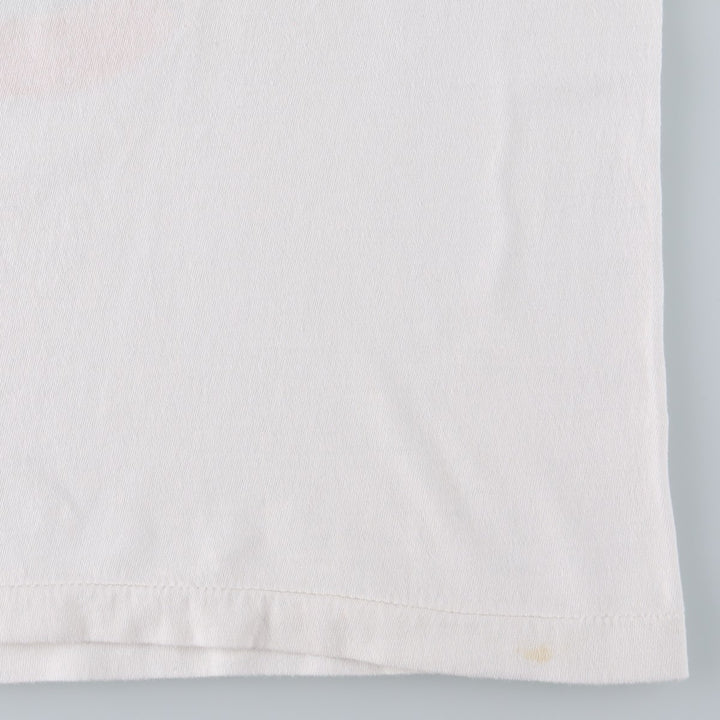 COMFORTEES LOONEY TUNES Tweety Character Print T-Shirt (Men's XL equivalent) cotton white type Vintage Second Hand