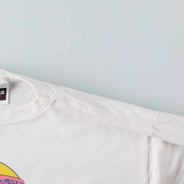 90'S TULTEX Looney Tunes Tweety character print T-shirt, men's size XL equivalent, vintage. cotton white type Vintage Second Hand