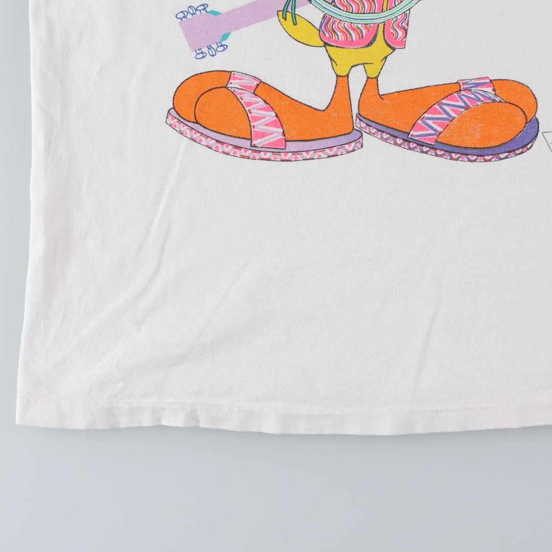 90'S TULTEX Looney Tunes Tweety character print T-shirt, men's size XL equivalent, vintage. cotton white type Vintage Second Hand