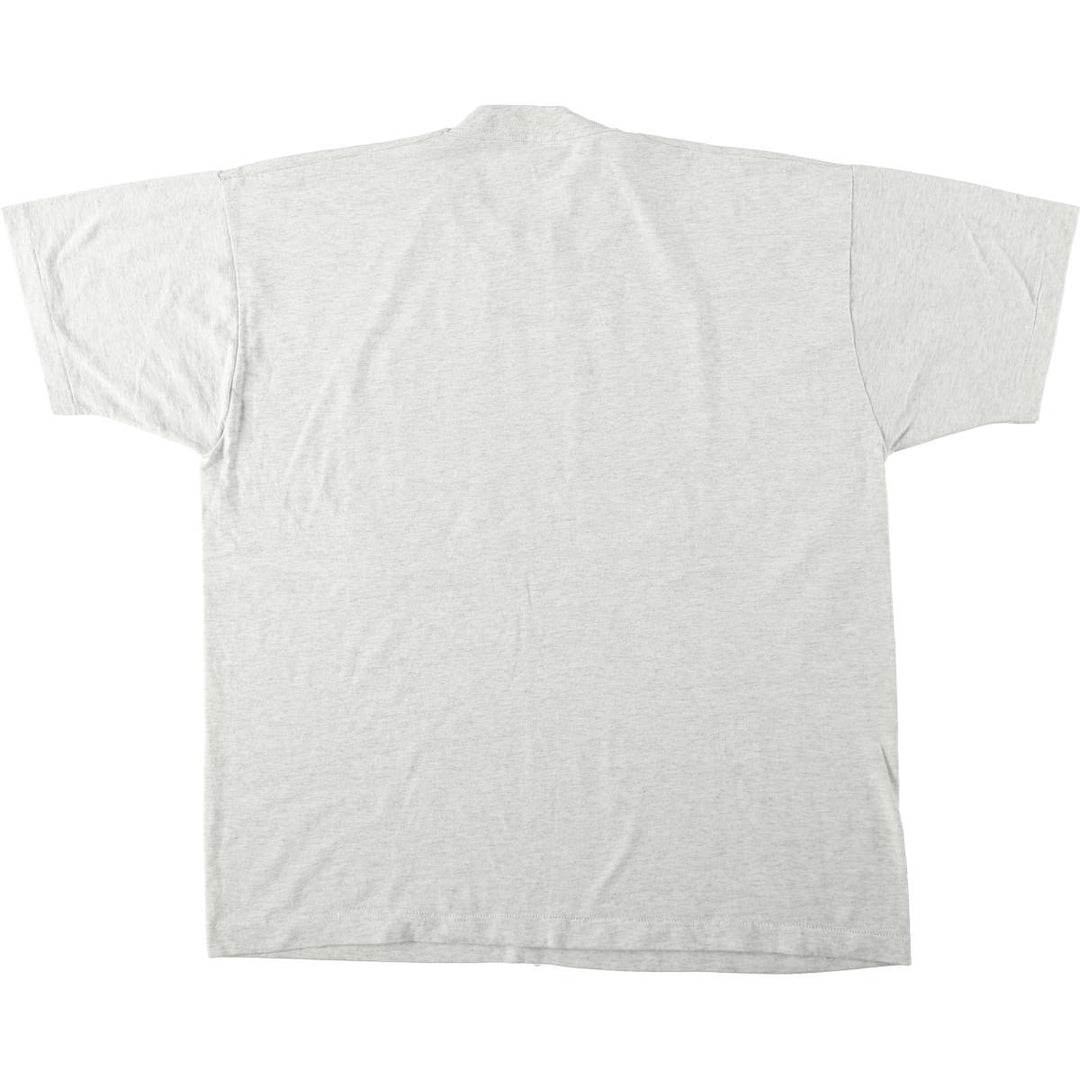 90'S Fruit of the Loom Best Elephant Print Animal T-Shirt, Made in USA, Men's XL equivalent, Vintage cotton gray type Vintage Second Hand