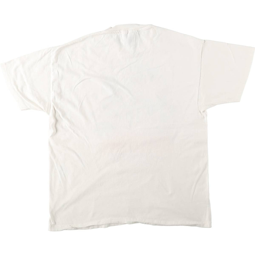 90'S Hanes BEEFY-T Dog Print Animal T-Shirt Men's XL Vintage cotton white type Vintage Second Hand