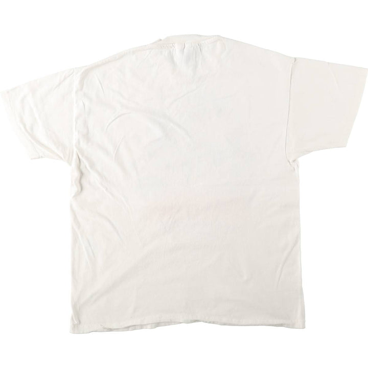 90'S Hanes BEEFY-T Dog Print Animal T-Shirt Men's XL Vintage cotton white type Vintage Second Hand