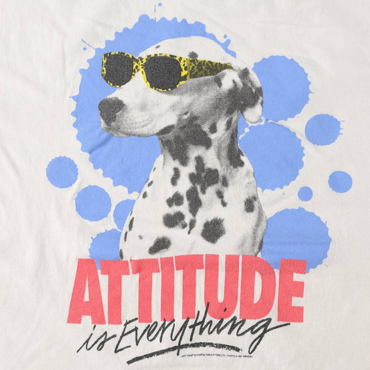 90'S Hanes BEEFY-T Dog Print Animal T-Shirt Men's XL Vintage cotton white type Vintage Second Hand
