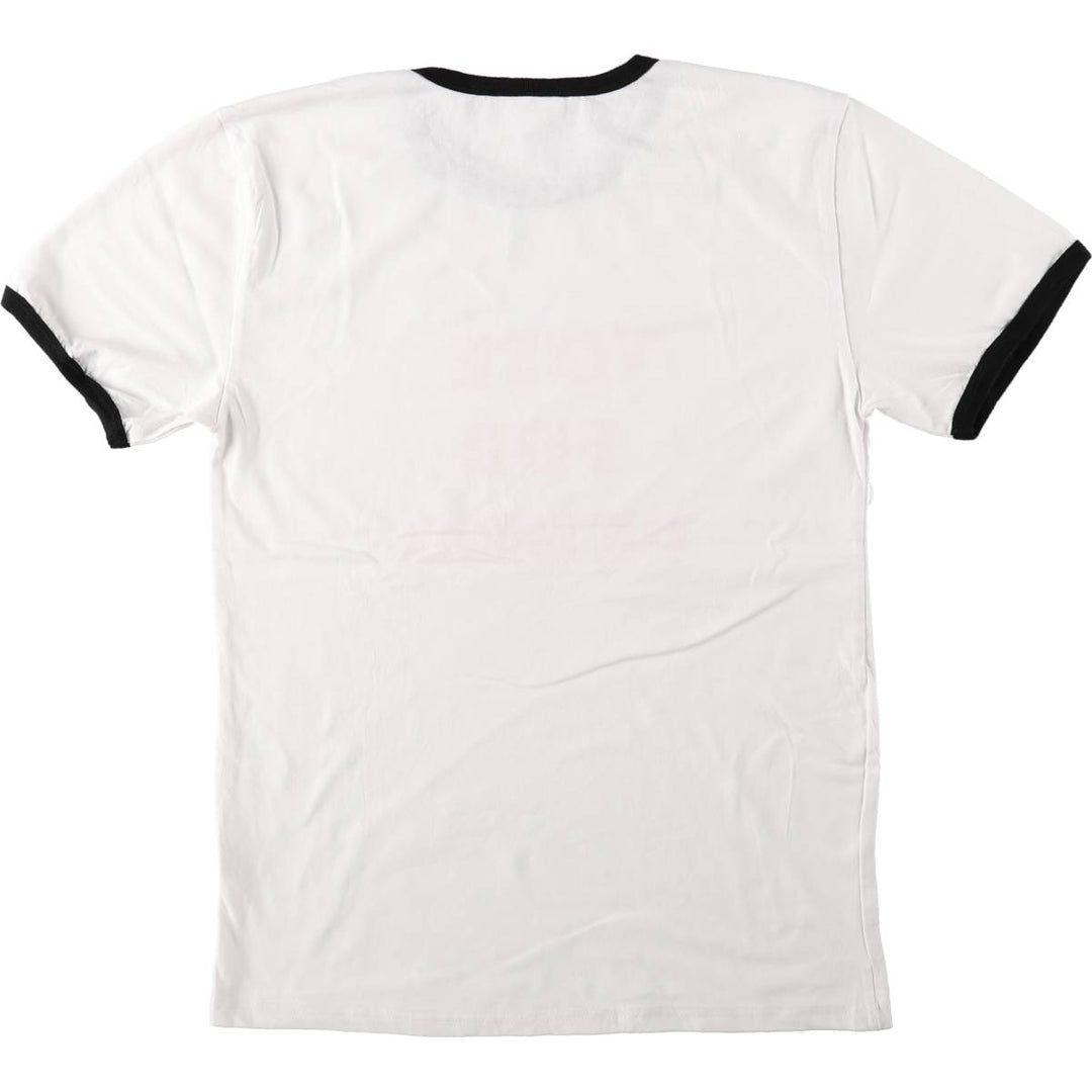 NAPOLEON DYNAMITE Movie Triple Print Ringer T-Shirt (Men's Size M) cotton white type Vintage Second Hand