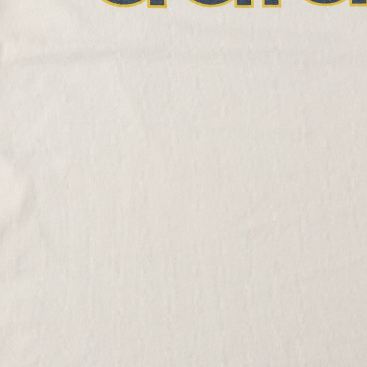 80'S Adidas ringer t-shirt with large logo, men's size M equivalent, vintage. cotton ivory Vintage Second Hand